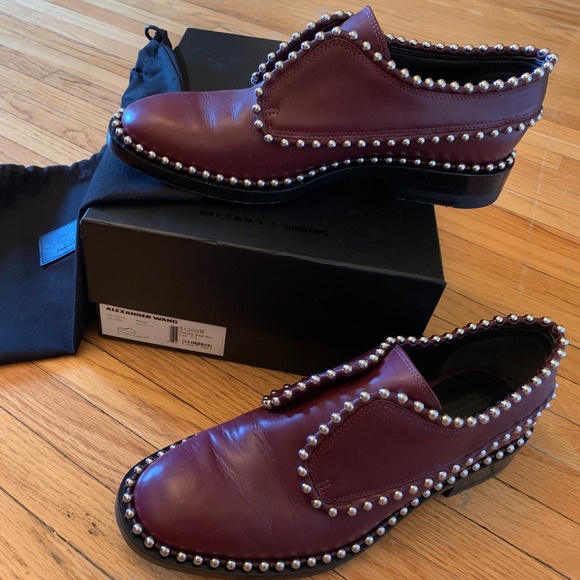 Alexander Wang Wendie Studded Leather Brogues EUC - Picture 3 of 6